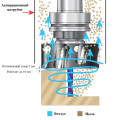 Dust removal system for ER-25 collet chuck